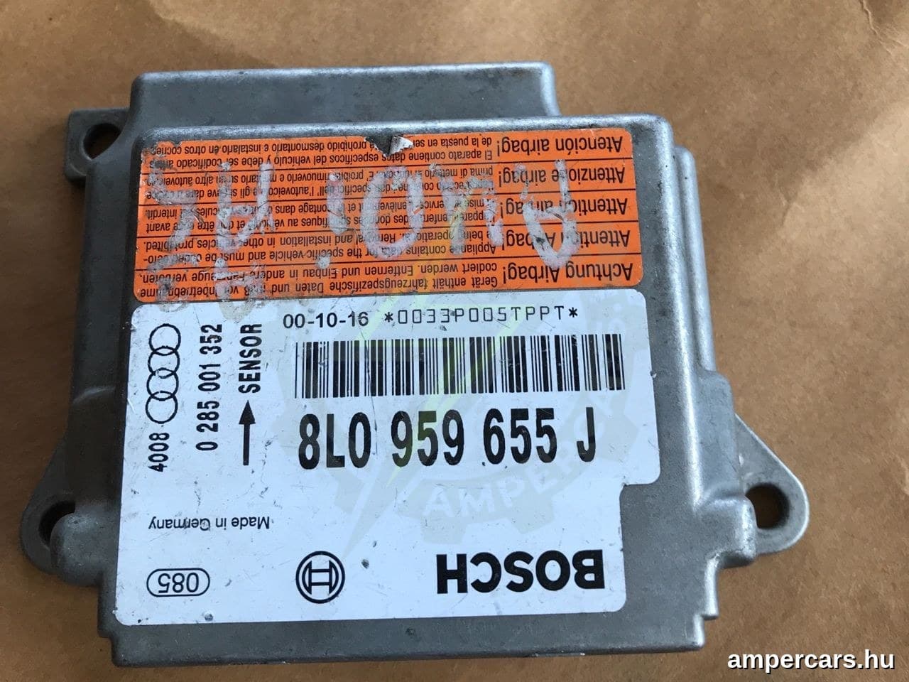 AUDI A3 (8L1) - Légzsák Elektronika