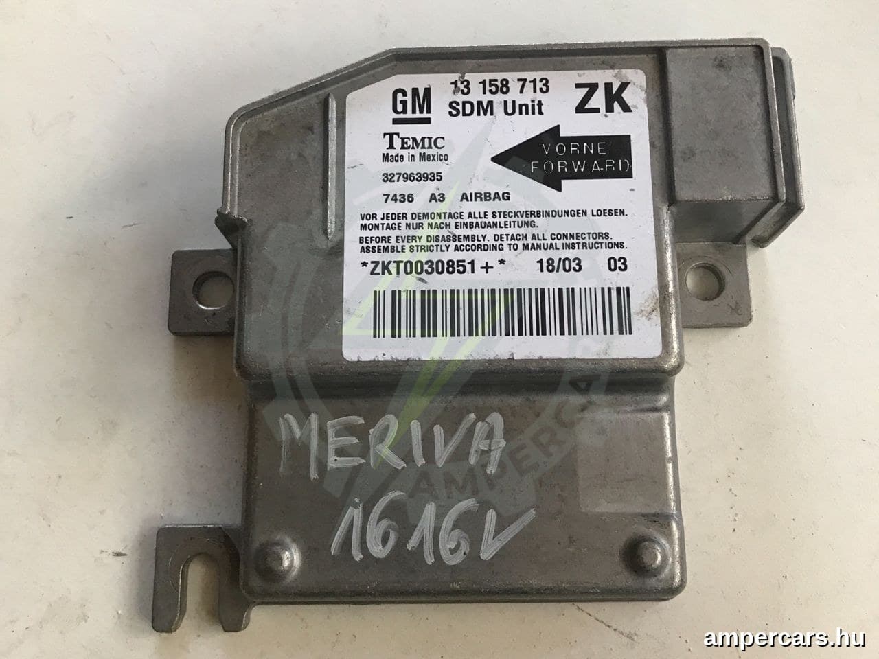OPEL MERIVA - Légzsák Elektronika