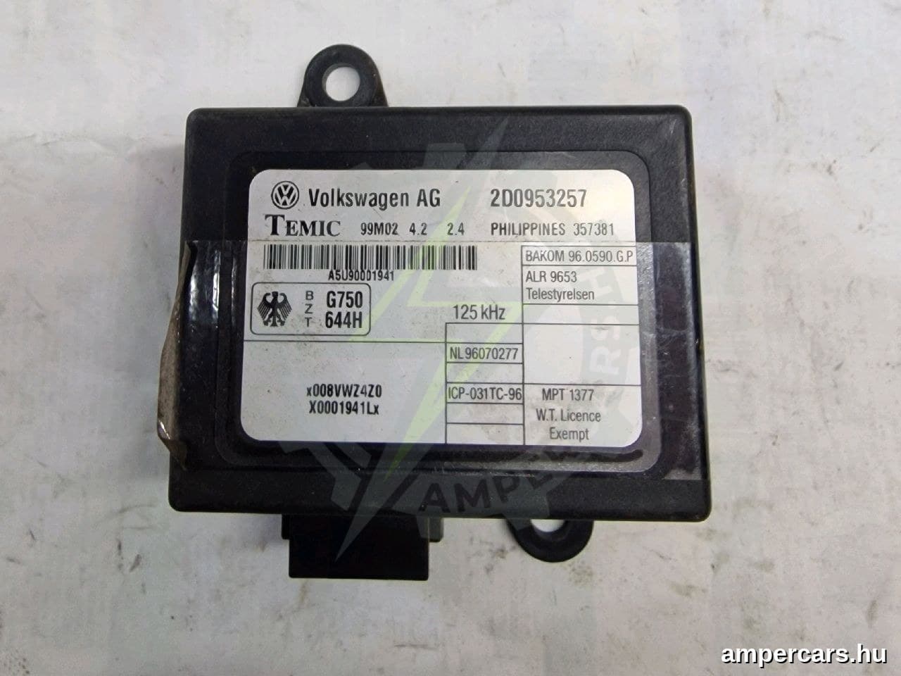 VW LT 28-35 II Busz (2DB, 2DE, 2DK) - Immobilizer Elektronika