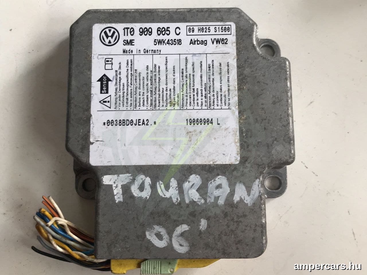 VW TOURAN (1T1, 1T2) - Légzsák Elektronika